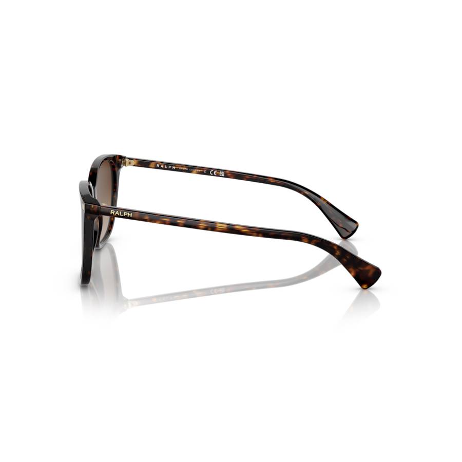 Additional view 2 of Lunettes de soleil carrées - Femmes - Havane foncé brillant
