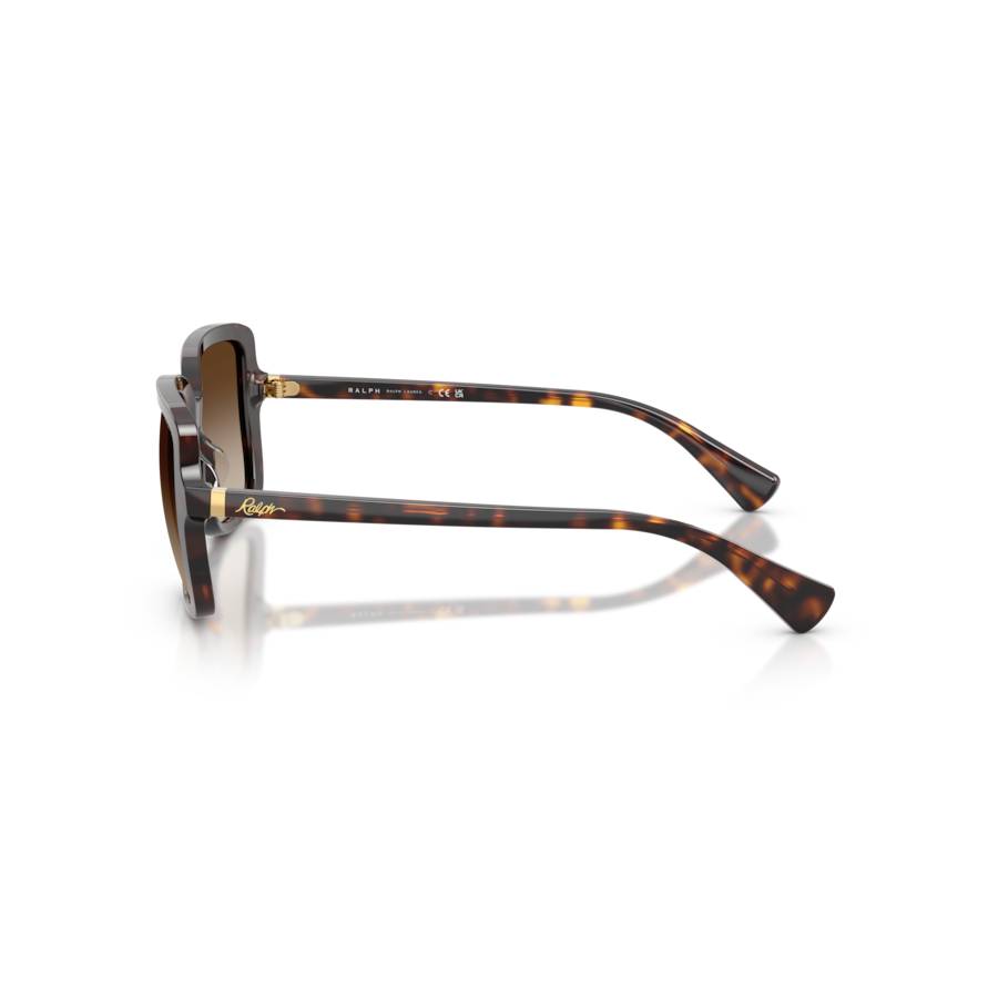 Additional view 2 of Lunettes de soleil carrées - Femmes - Havane foncé brillant