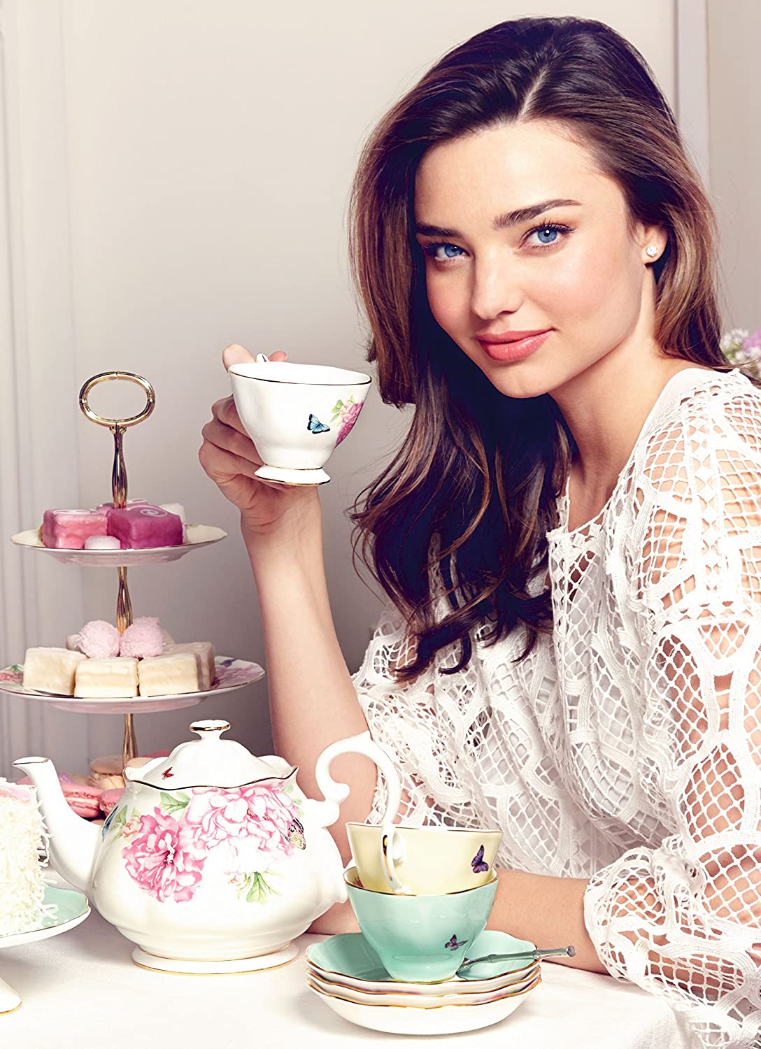 Additional view 2 of Tasse à thé et soucoupe Miranda Kerr - Ensemble de 4