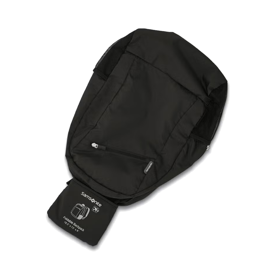 Additional view 1 of Foldaway Backpack - Black