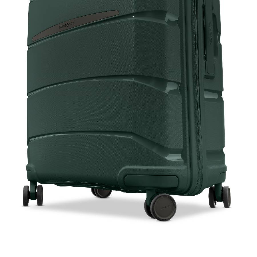 Additional view 1 of Valise de cabine spinner Outline Pro - Vert émeraude