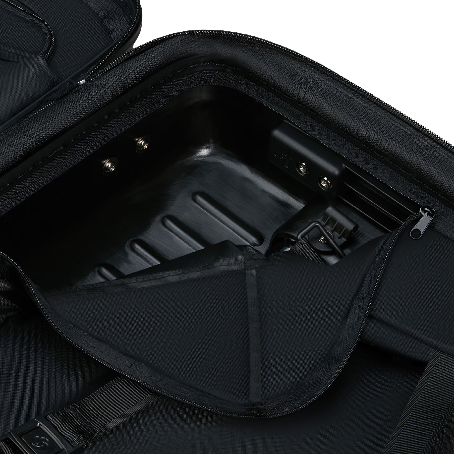 Additional view 2 of RestackD Nested Hardside Spinner Luggage Set - Black - 3 pieces