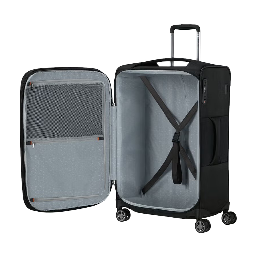 Additional view 2 of Re-Lite Medium Softside Spinner Exp. - Black