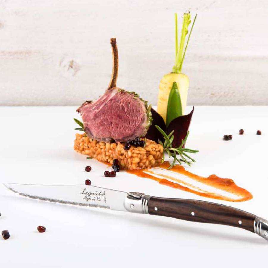Additional view 2 of Bloc de couteaux à steak Laguiole Premium Collection – Bois foncé - 6pcs