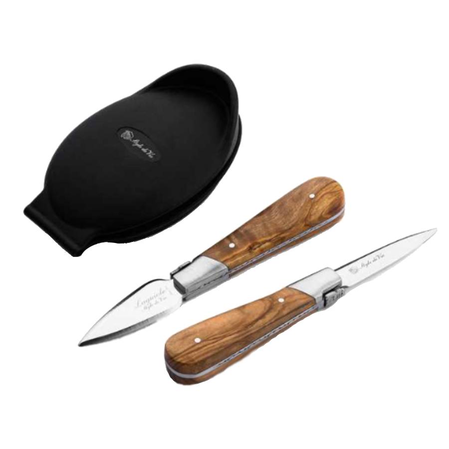 Additional view 1 of Coffret à huîtres Laguiole Luxury Line - Bois de chêne