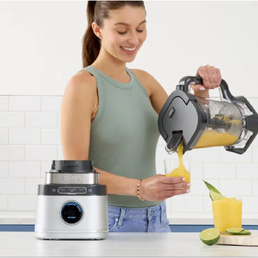 Additional view 1 of Detect Kitchen System Power Blender and Food Processor with DoubleStack 6-in-1 Two Basket Air Fryer - 8 Quarts