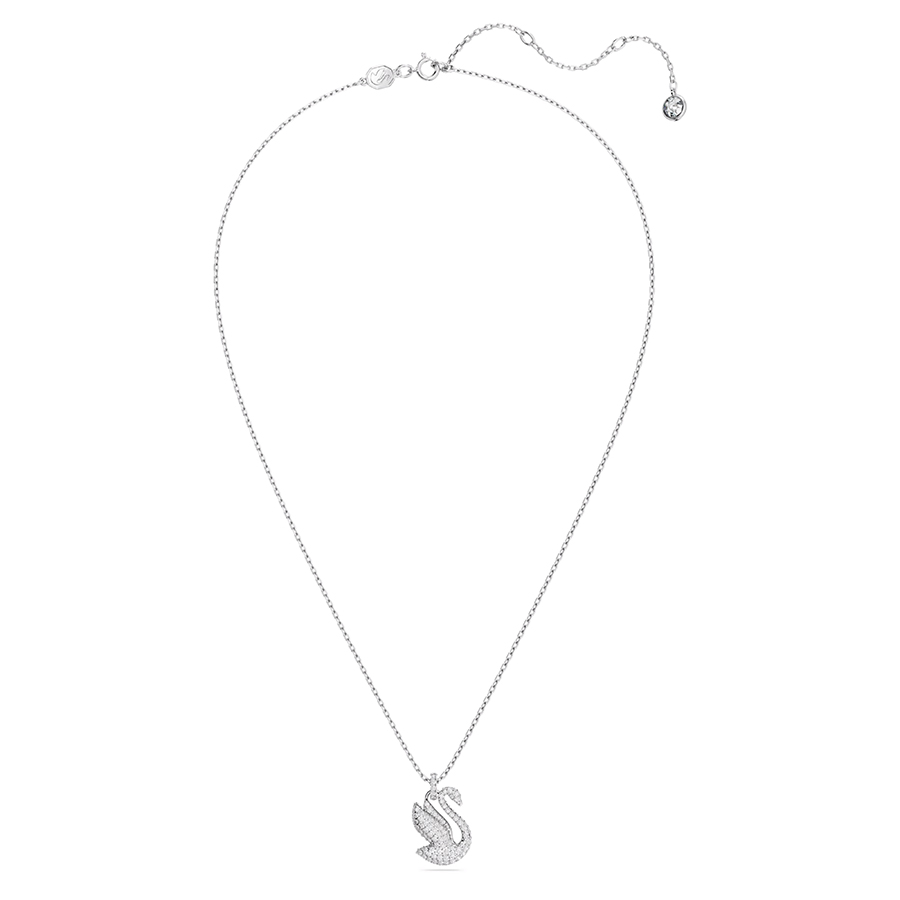 Additional view 1 of Pendentif Cygne Emblématique Swarovski - Moyen - Blanc