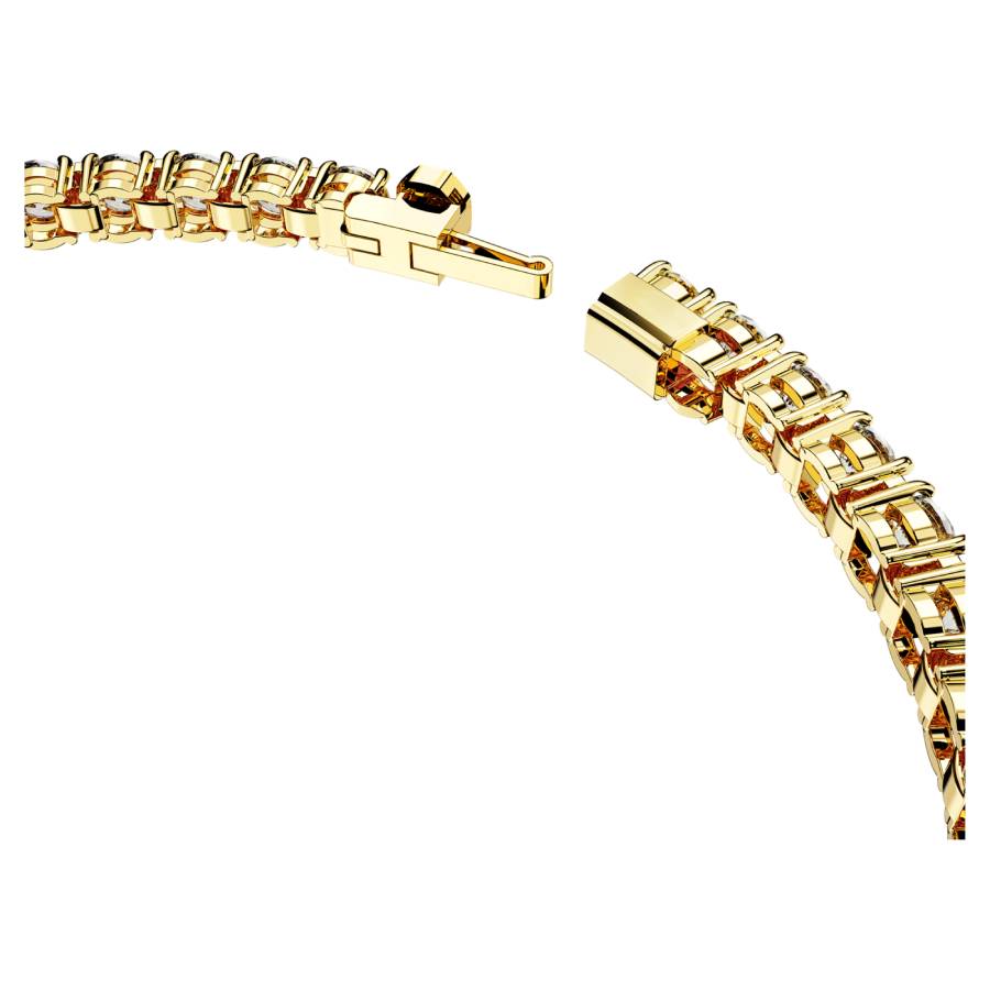 Matrix Round Tennis Bracelet - White / Gold - Small