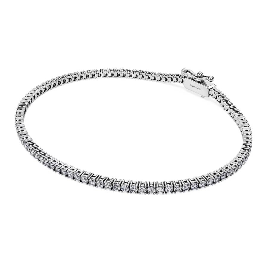 Additional view 2 of Eternity Tennis bracelet, Lab-grown diamonds 1.5 ct tw, Round shape, 14K white gold - Medium