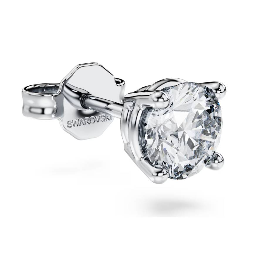 Additional view 2 of Clous d’oreille Eternity, Diamants créés en laboratoire 0,5 ct tw, Mono, Forme ronde, Or blanc 14 carats