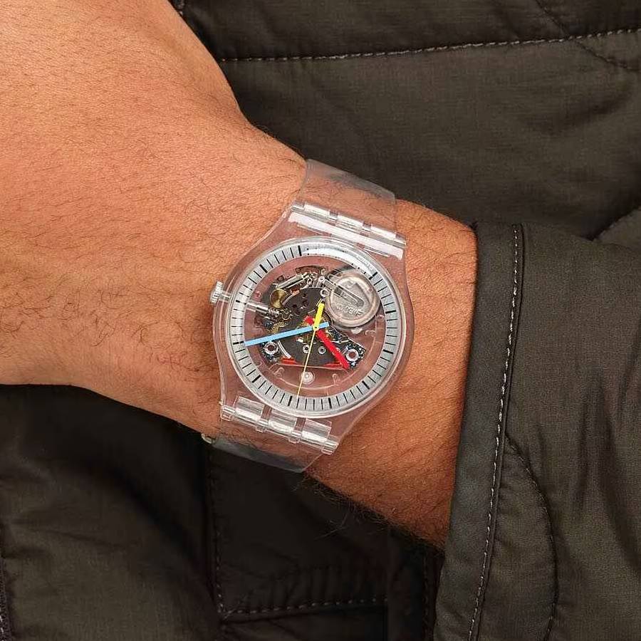 Additional view 1 of Montre clairement nouveau monsieur à cadran transparent - Hommes - 41mm