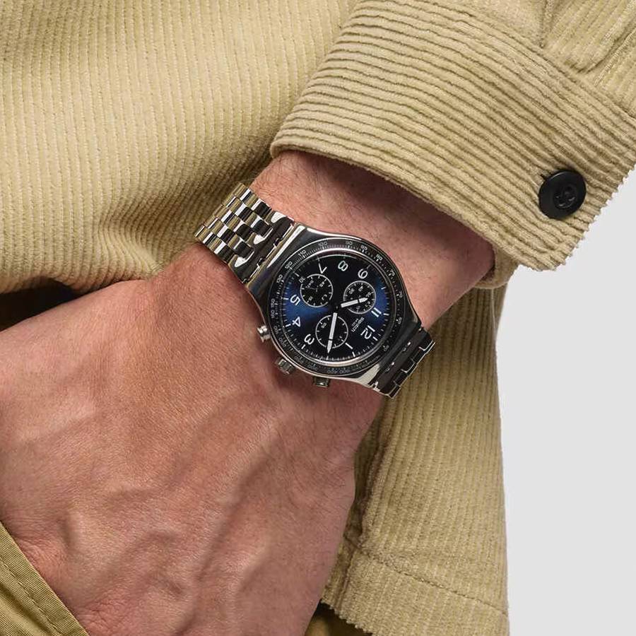 Additional view 2 of Montre Boxengasse à cadran bleu - Hommes - 43mm