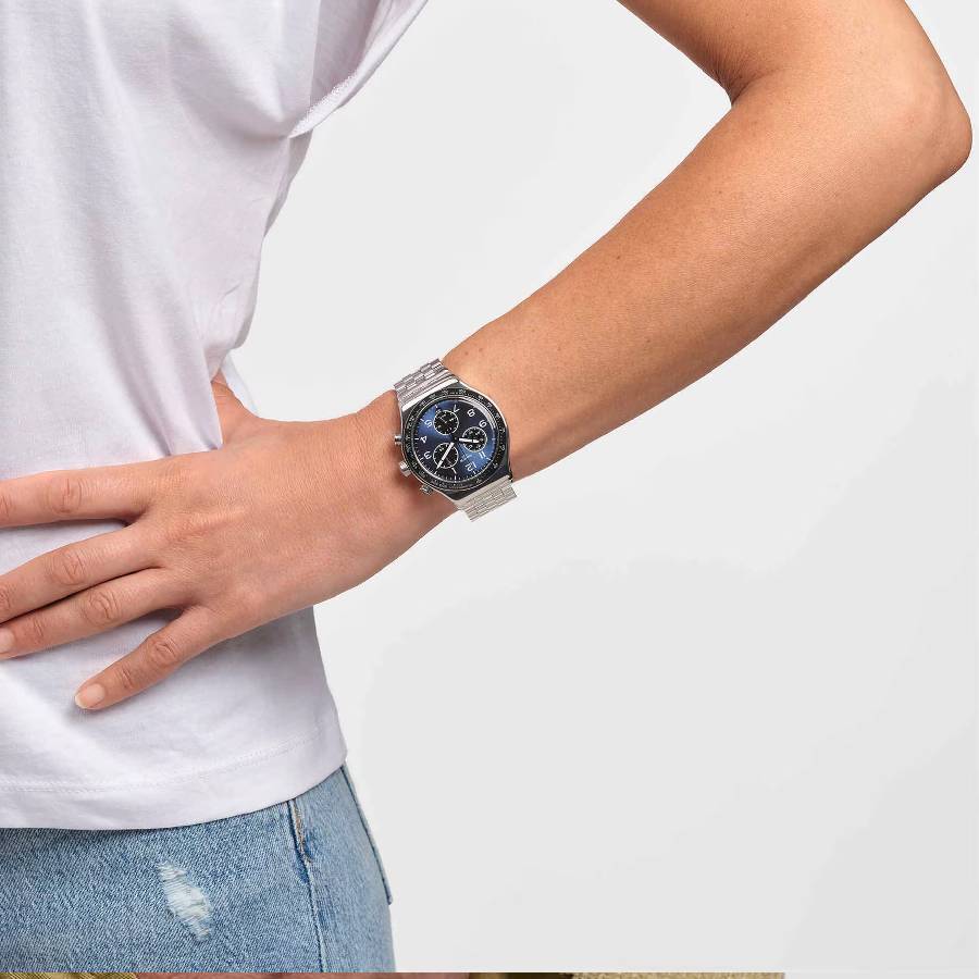 Additional view 1 of Montre Boxengasse à cadran bleu - Hommes - 43mm
