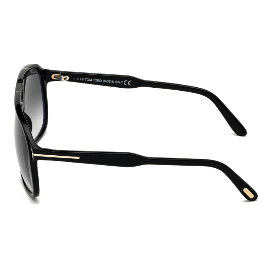 Additional view 1 of Lunettes de soleil Raoul - Homme - Noir/Fumé