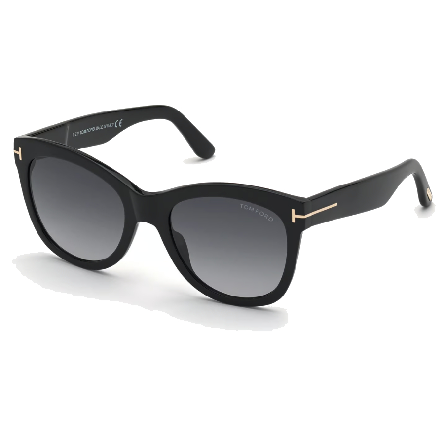 Additional view 1 of Lunettes de soleil Wallace - Femmes - Noir/Fumé