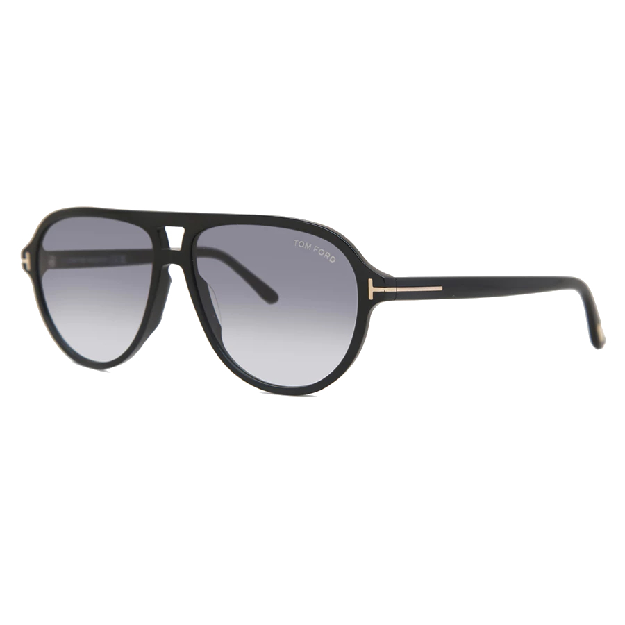 Additional view 1 of Lunettes de soleil Jeffrey - Hommes - Noir/Fumé