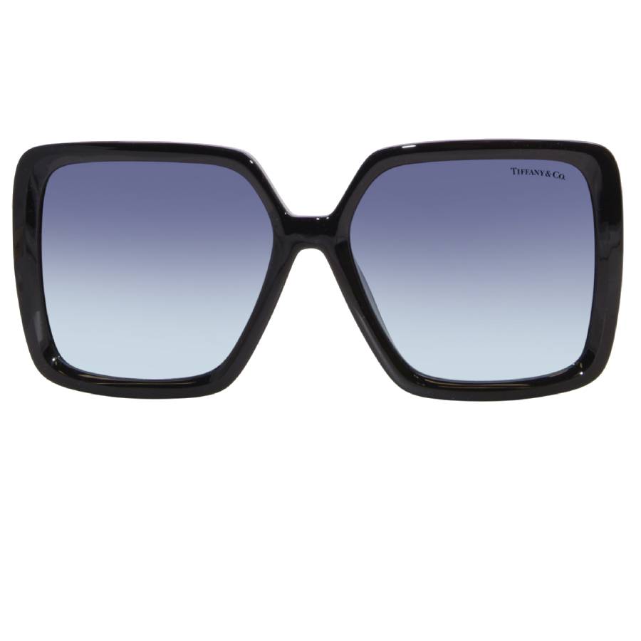 Additional view 2 of Lunettes de soleil carrées avec motif en T métallique - Femmes - Noir