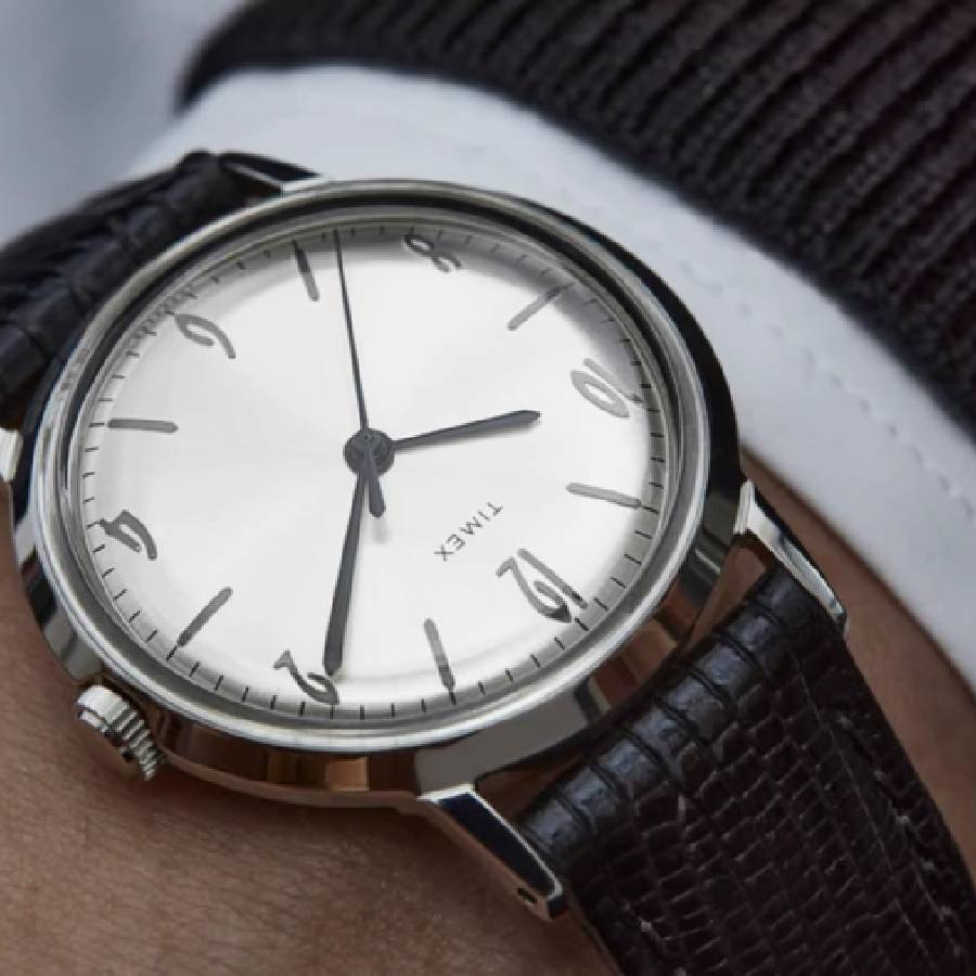 Additional view 2 of Montre Marlin 1965 réédition à remontage manuel avec bracelet en cuir - 34 mm