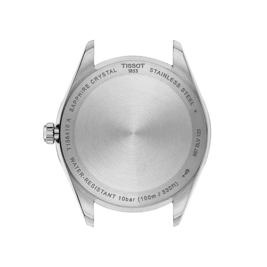 Additional view 1 of Ballade Guilloché Index Date Quartz Watch - Men - Blue/Stainless Steel - 40mm