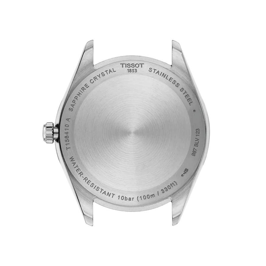 Additional view 1 of Ballade Guilloché Index Date Quartz Watch - Men - Silver/Duotone Stainless Steel - 40mm