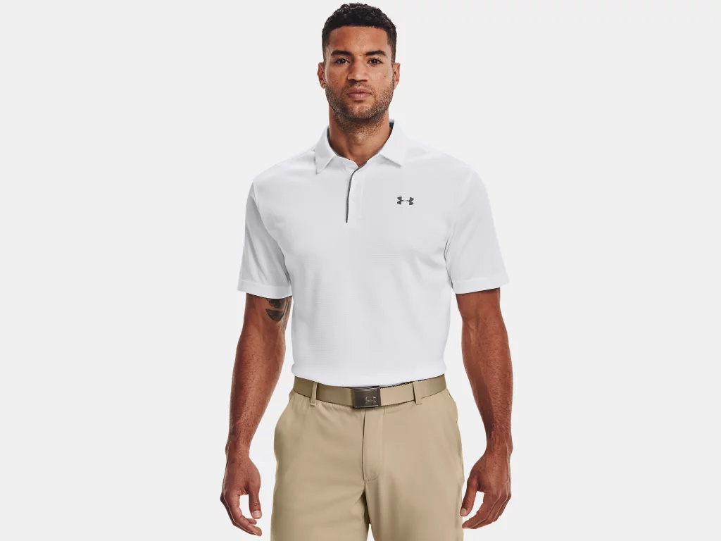 Additional view 1 of Polo Tech - Hommes - Blanc - Très Grand