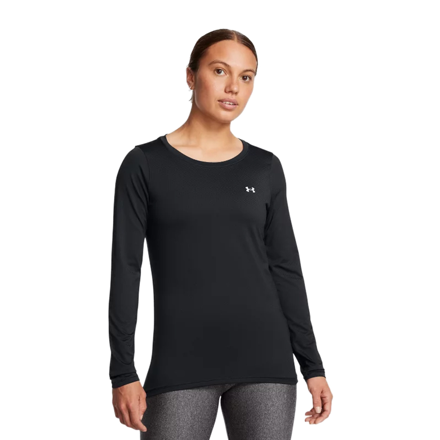 Additional view 1 of Haut à manches longues HeatGear Armour - Femme - Noir - Moyen