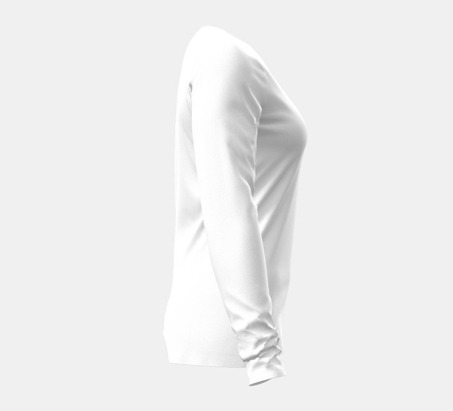 Additional view 2 of Haut à manches longues HeatGear Armour - Femmes - Blanc - Grand