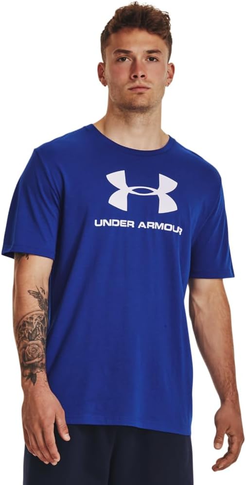 Additional view 1 of T-shirt à manches courtes Sportstyle Logo - Hommes - Bleu - Moyen