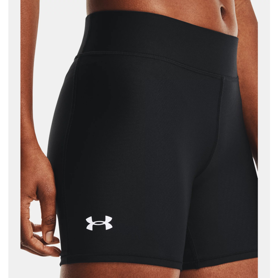 Additional view 1 of Short à taille mi-haute HeatGear Armour Middy - Femmes - Noir - Très Grand