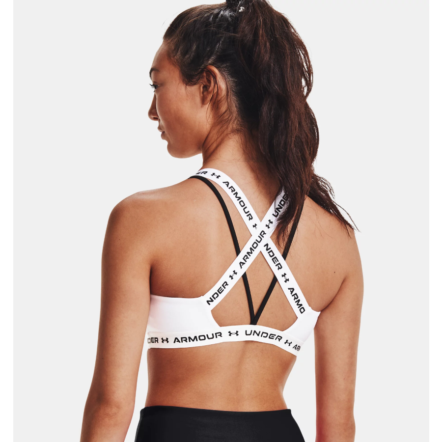 Additional view 2 of Soutien-gorge de sport à dos croisé et maintien léger - Femmes - Blanc - Très Grand