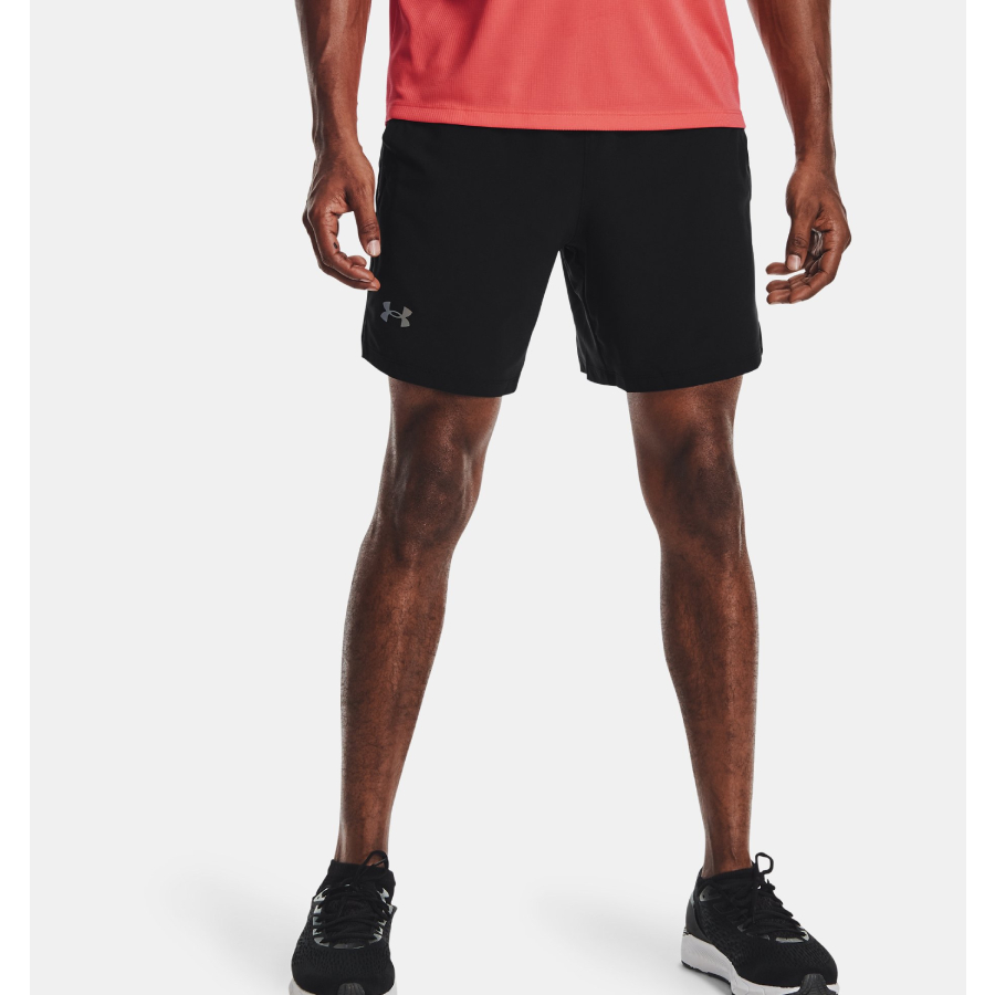 Additional view 1 of Short 18 cm Launch Run - Hommes - Noir - Très grand