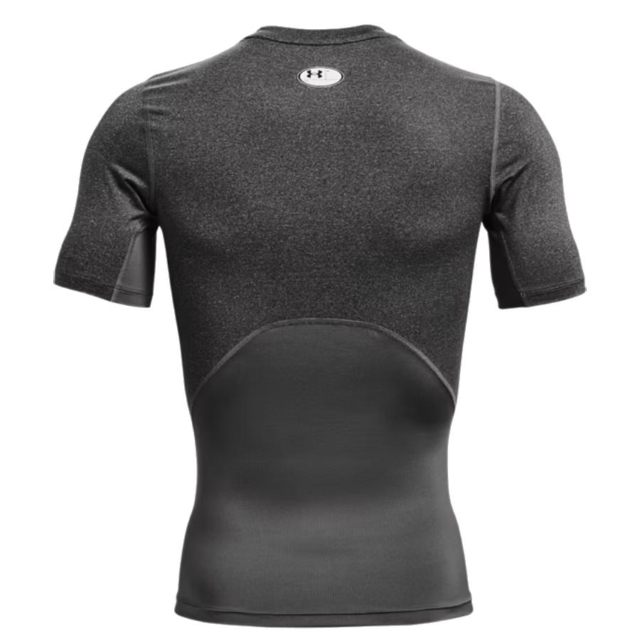 Additional view 2 of Haut manches courtes HeatGear - Hommes - Gris / Noir - Très Grand