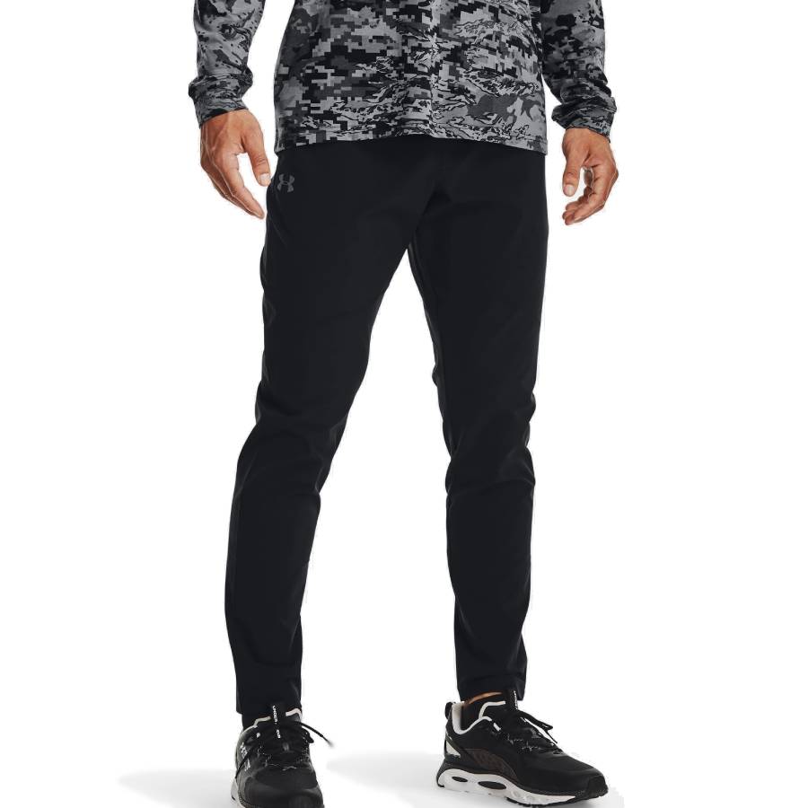 Additional view 1 of Pantalon en tissu extensible - Hommes - Noir - Très grand
