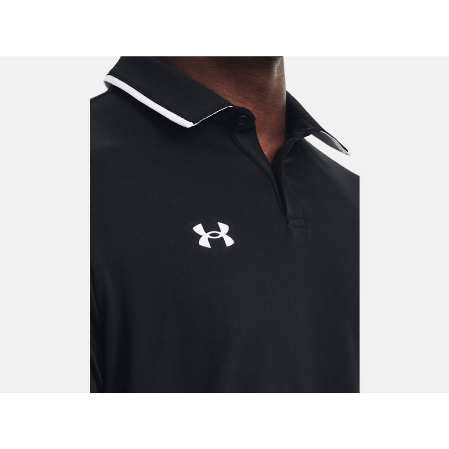 Additional view 2 of Polo UA Team Tipped - Hommes - Noir - Très grand