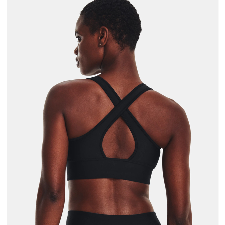 Additional view 2 of Soutien-gorge de sport à dos croisé Longline - Femmes - Noir - Moyen
