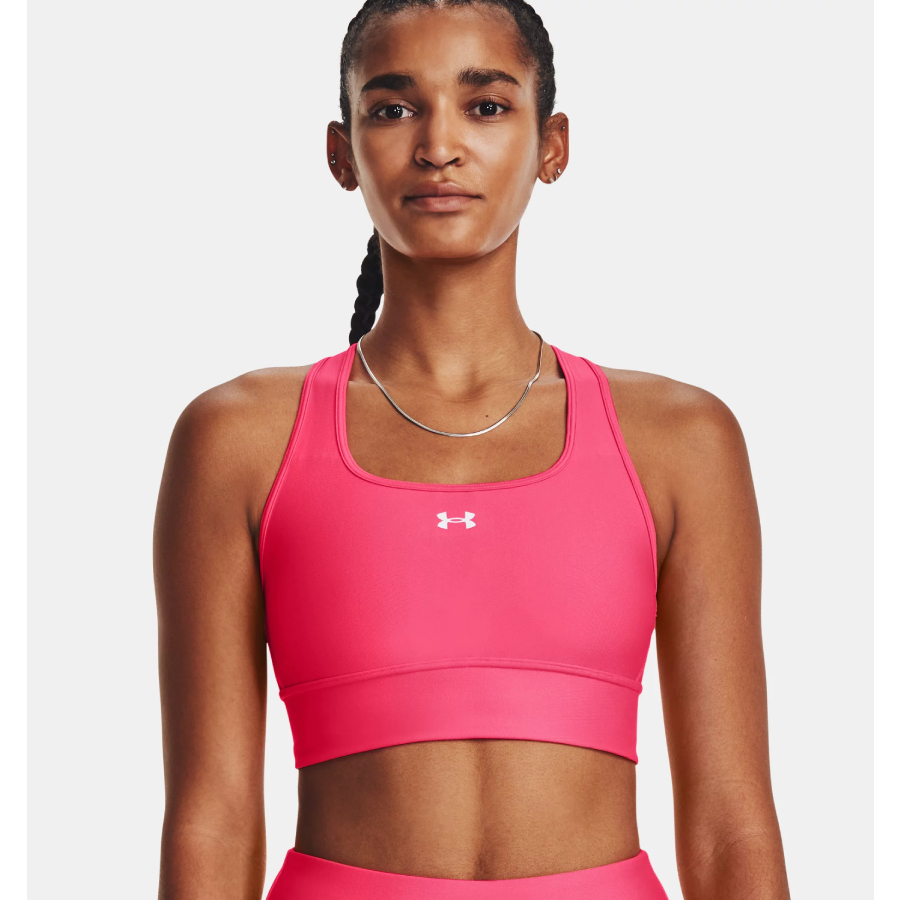Additional view 2 of Soutien-gorge de sport à dos croisé Longline - Femmes - Rose - Moyen