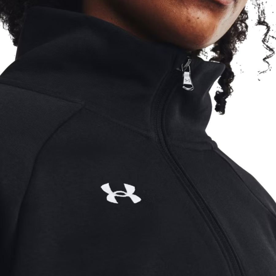 Additional view 1 of Veste polaire à demi zip UA Rival - Femmes - Noir - Grand