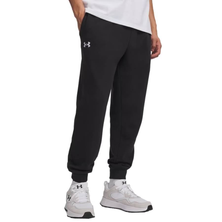 Additional view 1 of Pantalon de jogging en molleton UA Rival - Hommes - Noir - Très Grand