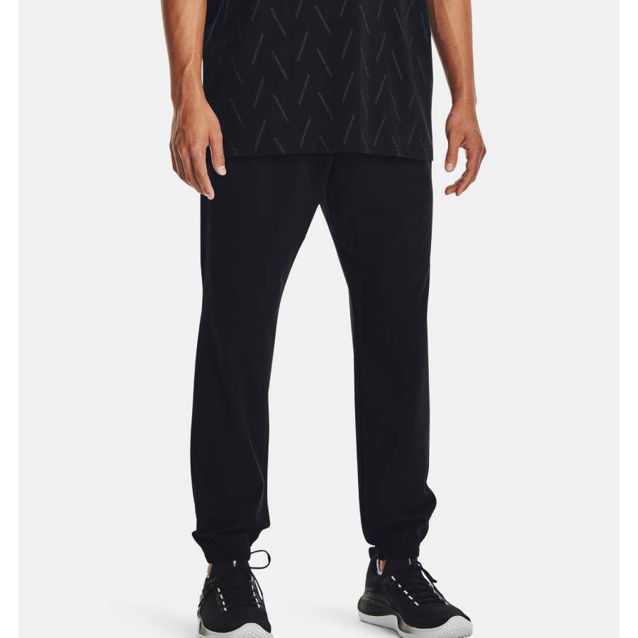 Additional view 2 of Joggers tissés UA Stretch - Hommes - Noir - Très Grand