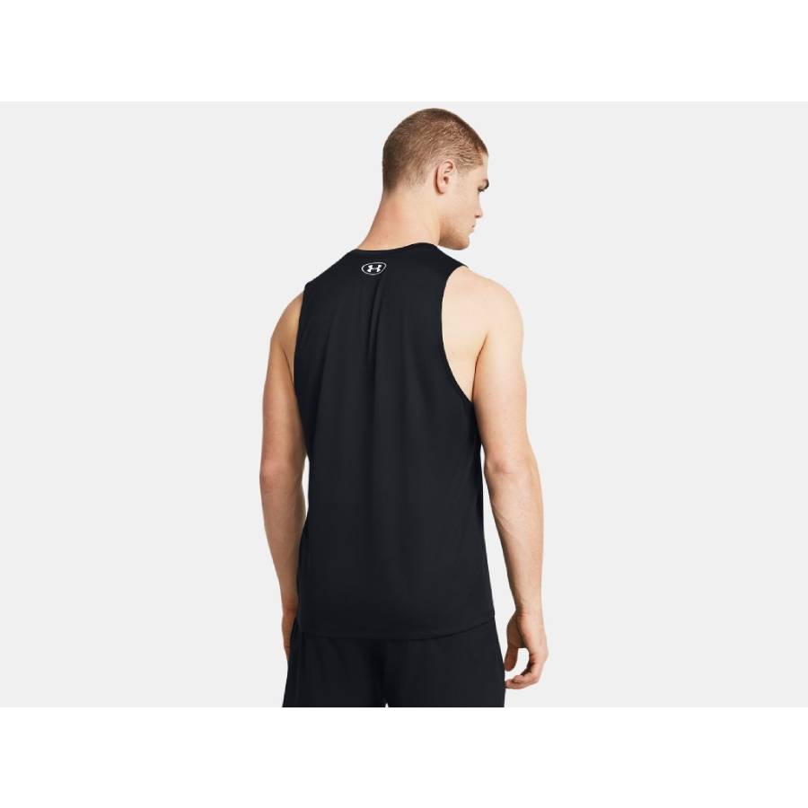 Additional view 1 of Camisole UA Tech - Hommes - Noir - Très Grand
