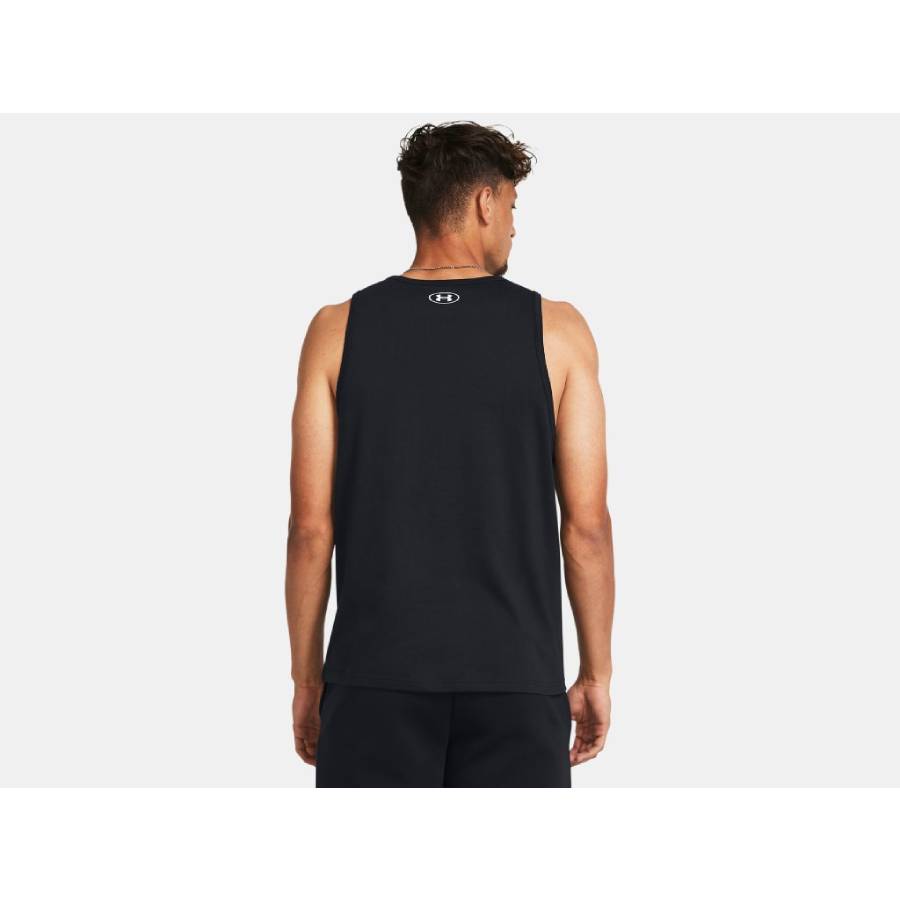 Additional view 1 of Débardeur UA Sportstyle Logo - Hommes - Noir - Grand