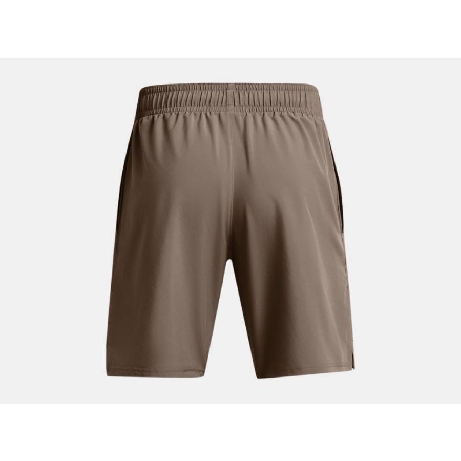 Additional view 1 of Short UA Woven Wordmark - Hommes - Taupe Dusk - Très Grand