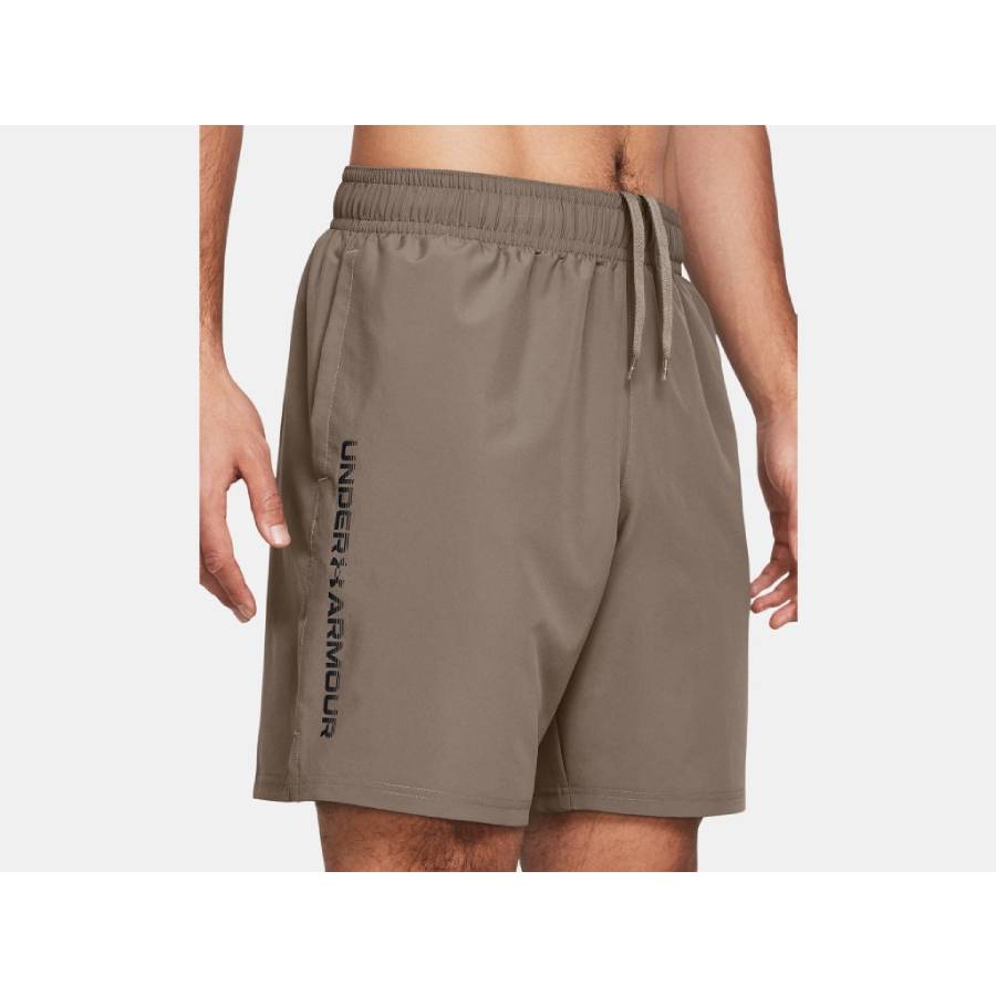 Additional view 2 of Short UA Woven Wordmark - Hommes - Taupe Dusk - Très Grand