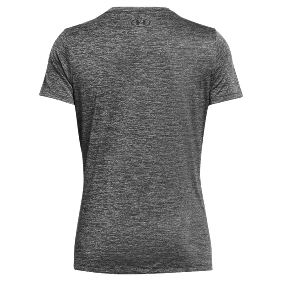 Additional view 1 of UA Tech Twist Manches courtes à col en V - Femmes - Gris - Moyen
