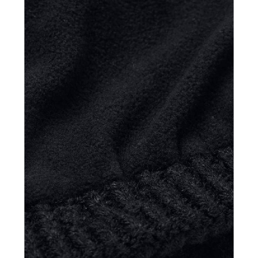 Additional view 2 of Bonnet en tricot torsadé UA Halftime - Femmes - Noir - Taille unique