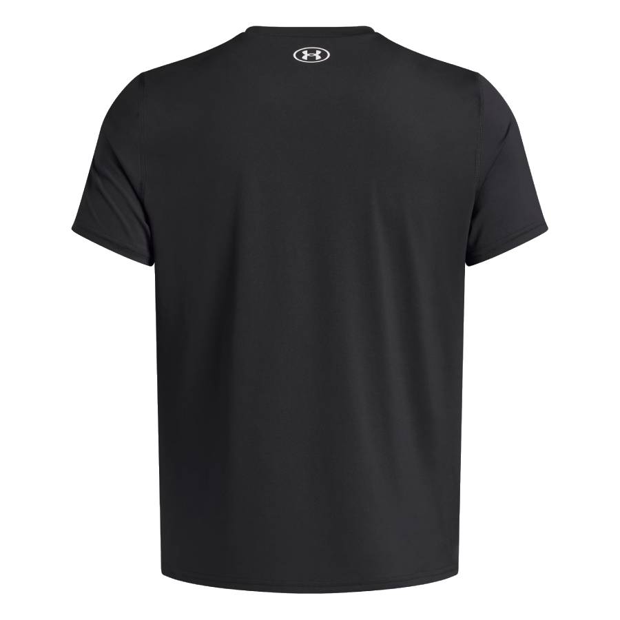Additional view 1 of Haut manches courtes HeatGear Fitted - Hommes - Noir / Blanc - Très Grand