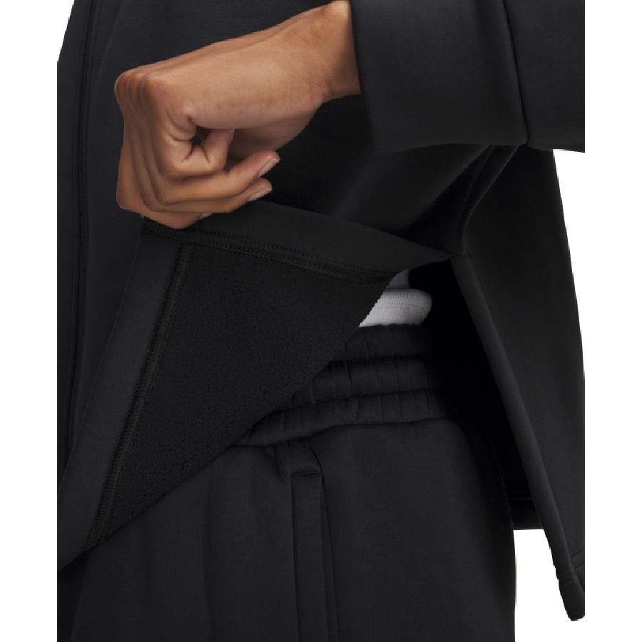 Additional view 2 of Haut à fermeture éclair complète Armour Fleece - Femmes - Noir - Moyen