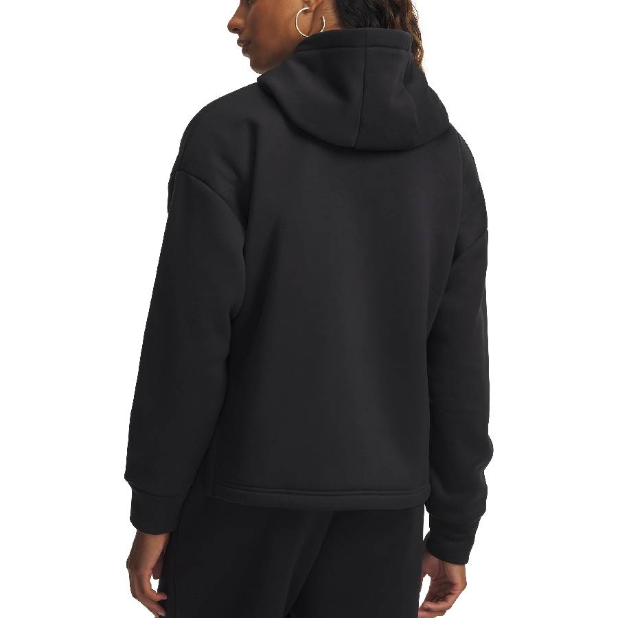 Additional view 1 of Haut à fermeture éclair complète Armour Fleece - Femmes - Noir - Petit