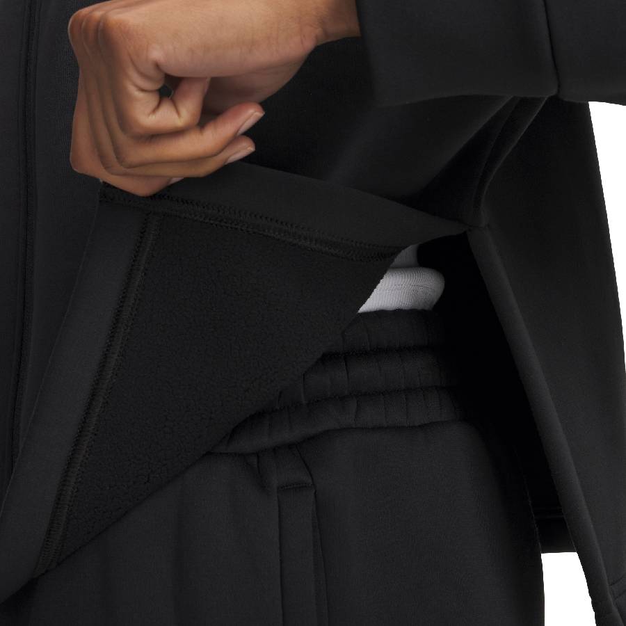 Additional view 2 of Haut à fermeture éclair complète Armour Fleece - Femmes - Noir - Petit