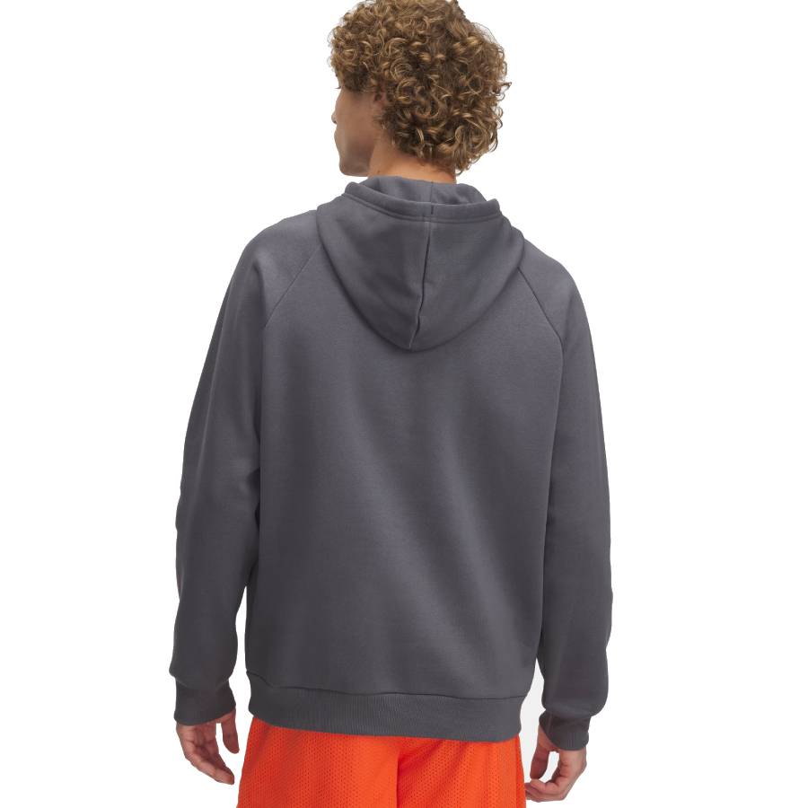 Additional view 1 of Sweat à capuche UA Rival Fleece Logo - Hommes - Castlerock - Moyen